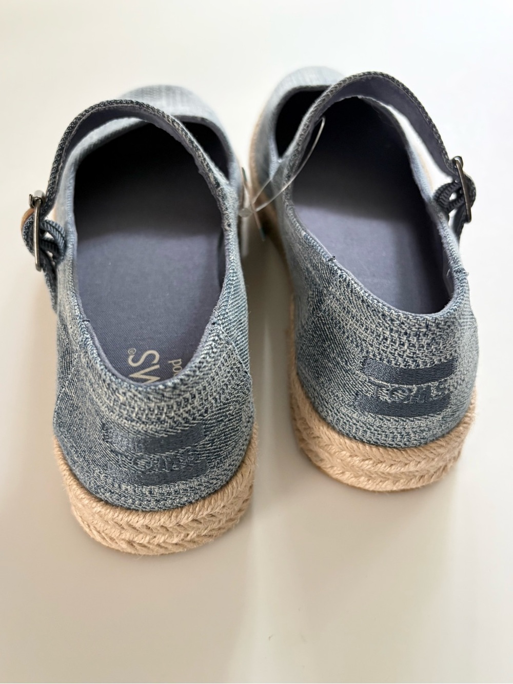 Toms Carolina Mary Jane Espadrille in Denim NEW - Picture 4 of 5